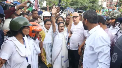 Mamata Banerjee Claims Police Attacked Her at Protest