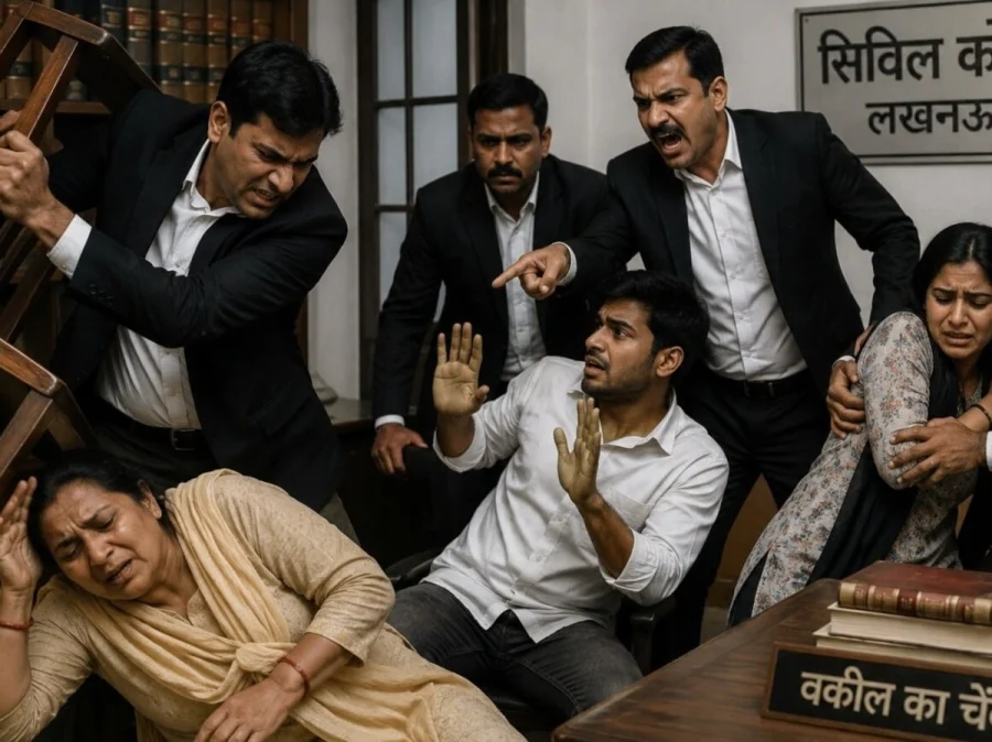 Lucknow Lawyers Assault Family to Stop Court Marriage