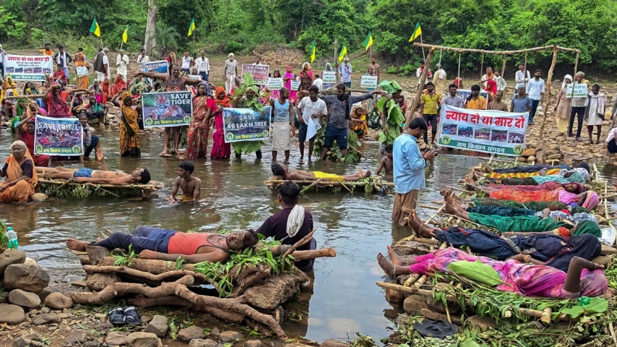 Warning Ken-Betwa Project Faces Tribal Jal Satyagraha