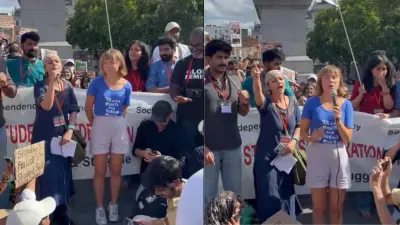 Greta Thunberg Joins Indian Students in London Protest