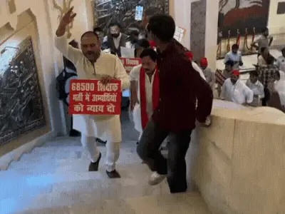 UP विधानसभा मॉनसून सत्र में हंगामा, सदन स्थगित