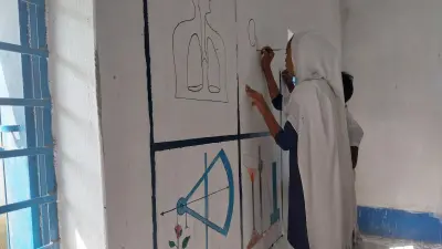 New Learning Walls Teach Alphabet to Solar System in Malda