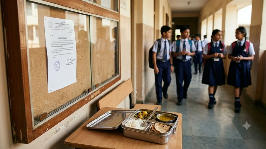 Maharashtra School Row Alert Over Onion Garlic Rule Reversed